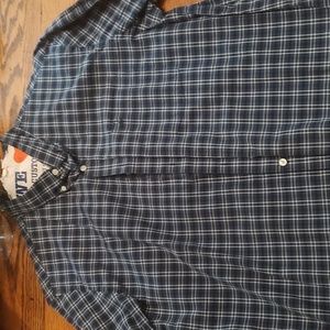 3/$15 | Dockers Men's Dress Shirt Blue Plaid Size XL